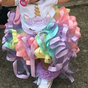 Unicorn High-Low Tu-Tu.. Girls 12 months